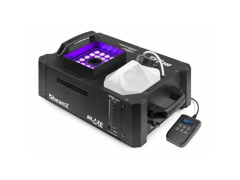 BeamZ Blaze 1800W vertical fogger huren — verticale rookzuil met LED-effect voor feest of dansvloer