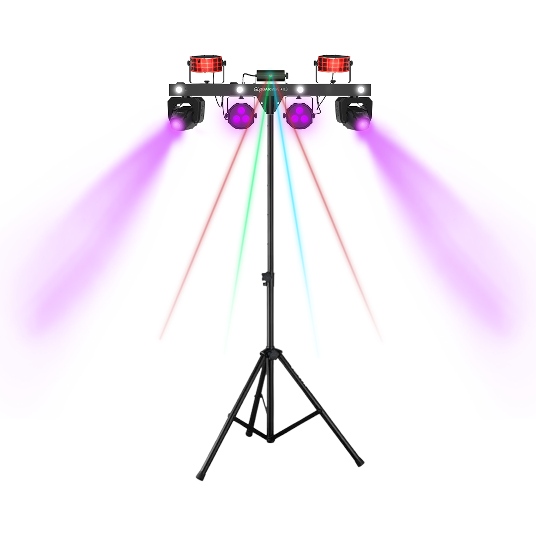 Chauvet DJ GigBAR Move + ILS lichtbar huren met movingheads, spots, laser en stroboscoop